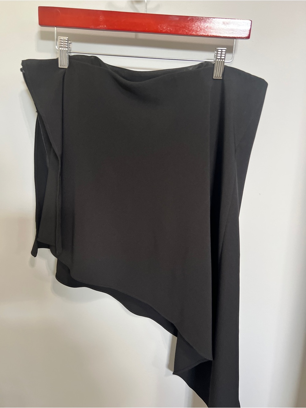 WHBM Black Asymmetric Draped Women's Bustier Size 10